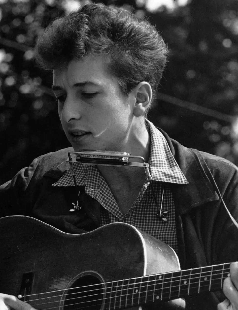 Bob Dylan / fot. Rowland Scherman / Źródło: Wikimedia Commons